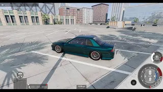 BeamNG.Drive: 200BX Drifting up Parking Garage