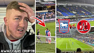 IPSWICH TOWN VS FLEETWOOD TOWN | 1-1 | PLAYERS SCRAP & 96TH MINUTE HEARTBREAK AS FLEETWOOD SCORE!!!