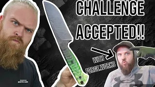 Finish my KNIFE Challenge! - with @forgeworks3176