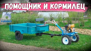 Что такое МОТОБЛОК НЕВА? Детальный разбор от Gardenstock, комплектация, работа по целине!