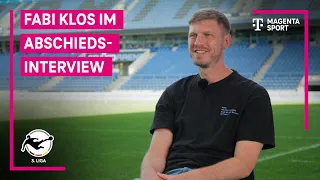 Eine Legende tritt ab - Fabi Klos im großen Abschiedsinterview | 3. Liga | MAGENTASPORT