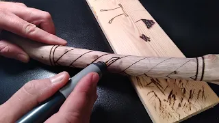 Making a Walking Stick (Woodburning Design)