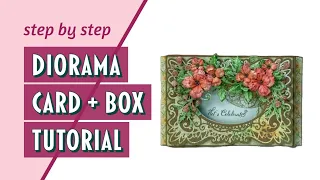 Easy diorama card + the matching box tutorial. Heartfelt Creations Home on the farm collection