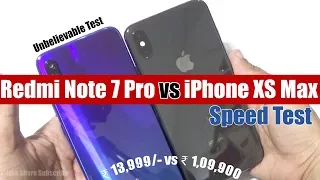 Redmi Note 7 Pro Vs iPhone XS Max Speed Test || Camera Comparison 😱😱