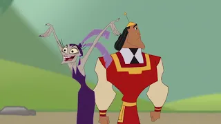 Kronk - PULL THE LEVER, KRONK! (Catapults himself and Yzma into the air)