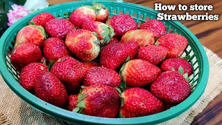 How to store strawberry for 7 to 12 days | How to Preserve Strawberries,कैसे स्ट्रॉबेरी को स्टोर करे