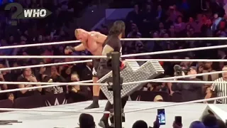 Roman Reigns vs Brock Lesnar Full Brawls Highlights Madison Square Garden WWE Live March 5, 2022