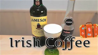 Приготовление Ирландского кофе с сиропом Di Maestri, Classic Irish coffee recipe