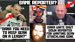 Dana White SHUTS DOWN Soy Canadian Reporter Trying To Cancel Strickland? THIS IS WHY WE NEED HIM!