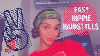 hippie inspired hairstyles | easy tutorial