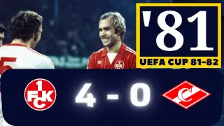 UEFA Cup 81-82. FC Kaiserslautern (Kaiserslautern) - Spartak (Moscow) 4:0 (2:0) 04.11.1981