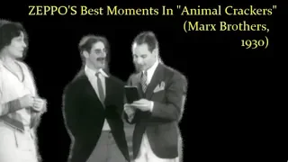 ZEPPO'S Best Moments In "Animal Crackers" (Marx Brothers, 1932)