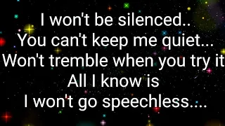 Speechless (Lyrics) |❤ Naomi Scott | ❤ "Aladdin" Disney Movie Song