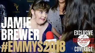 Jamie Brewer interviewed at the 6th Dynamic & Diverse #Emmys #SAGAFTRA Celebration #Emmys70