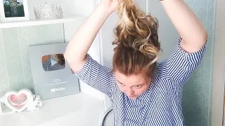 Экспресс прическа за 10 минут своими руками. Высокий хвост из локонов. PERFECT VOLUMINOUS PONYTAIL