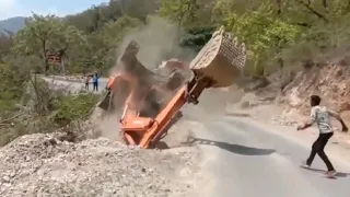 10 Extreme Dangerous Heavy Equipment Excavator Operator Skills & Fast River Crossing Truck Driving