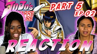 JBA: Golden Wind Part 5 Ep 02 - "Bucciarati Is Coming" REACTION!!