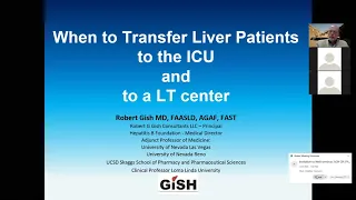When to Transfer Liver Patients to the ICU and to a LT Center