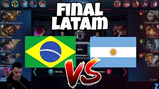 FINAL do Campeonato Latam invitational | BRASIL VS ARGENTINA | Mobile Legends