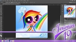 Puffed Rainbow Dash (Speed Paint)
