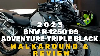 2023 BMW R 1250 GS Adventure Triple Black  Review