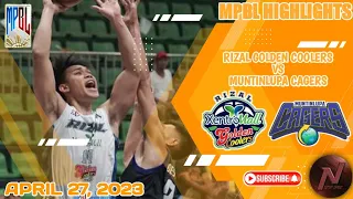 MPBL HIGHLIGHTS: RIZAL GOLDEN COOLERS VS MUNTINLUPA CAGERS (APRIL 27, 2023)