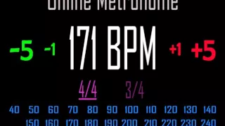 Metronomo Online - Online Metronome - 171 BPM 4/4