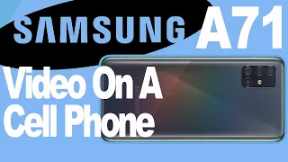 Samsung Galaxy A71 Youtube on a Smartphone