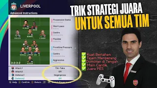 SATU FORMASI UNTUK SEMUA TIM: COCOK UNTUK KOMPETISI PES EFOOTBALL 2023