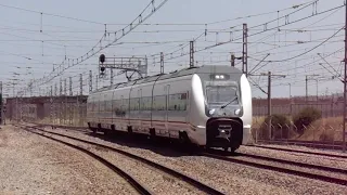 Trenes por la línea Madrid-Sevilla (Al-Ándalus Exprés, AVE, Avant, Alvia, Mercancías, MD)