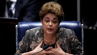 Brazil's Dilma Rousseff defends her record in marathon impeachment trial