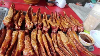 Roasted Pork Tail in Dragon jar/Amazing food/strret food : THAILAND STORY LIFE