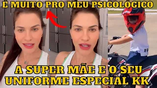 Andressa Suita diz como é ABORDADA nas ruas e mostra FILHOS brincando “muito pro meu psicológico”