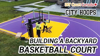 Building A Custom Do It Yourself Basketball Court | DIY Court Canada