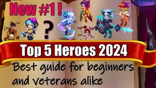 Hero Wars - Top 5 Best Heroes in 2024 | #herowars #herowarsweb