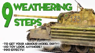 9 weathering steps to get your model dirty, finish it with easy & fun pro effects!!! Panther Ausf. G