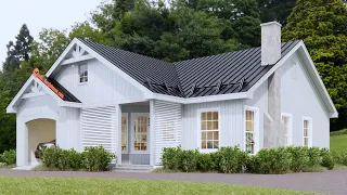 Small House Design (3 bedrooms ) Cozy white house