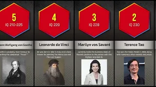 Top 35, Smartest people of all time, comparison