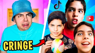 REACCIONÉ A MIS PRIMEROS VIDEOS 🤣🤢 *CRINGE* | El Tío Néstor 💎