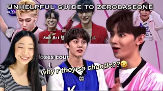 unhelpful guide to ZEROBASEONE ZB1 members (CHAOTIC) personality Reaction | laughtrip!!