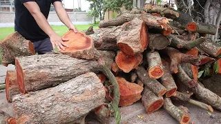 Extreme Breakthrough Natural Woodworking Projects And Skills | Amazing Hardwood Tree Recycling Idea