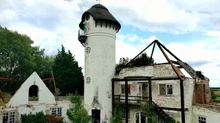 Terrifying Climb to the Top of a FIRE DAMAGED CASTLE