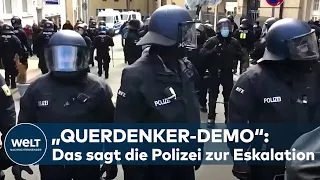 ESKALATION BEI "QUERDENKER-DEMO": Das sagt die Polizei in Kassel I WELT News