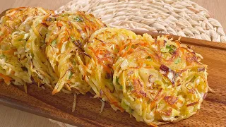 【100 Cabbage Recipes 】#05 Potato and Cabbage pancake！You won’t stop eating it!