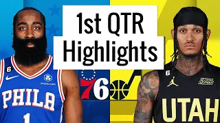 Utah Jazz vs Philadelphia 76ers Full Highlights 1st QTR |Jan 14| NBA Regular Season 22-23