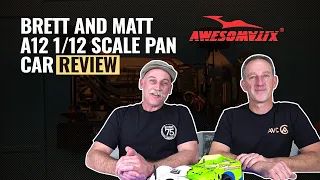 Awesomatix | Brett and Matt A12 1/12 Scale Pan Car Review | #askHearns