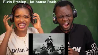 OUR FIRST TIME HEARING Elvis Presley - Jailhouse Rock (Music Video) REACTION!!!