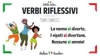 I VERBI RIFLESSIVI (tempi semplici) - Italian Verbs - Italian for beginners