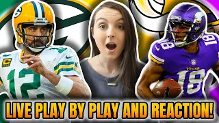 Green Bay Packers vs Minnesota Vikings LIVE REACTION and Play by Play! NFL Week 11 (2021)