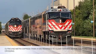 A Very Delayed Complete Metra Evening Rush Hour At Fairview Avenue On August 4, 2022